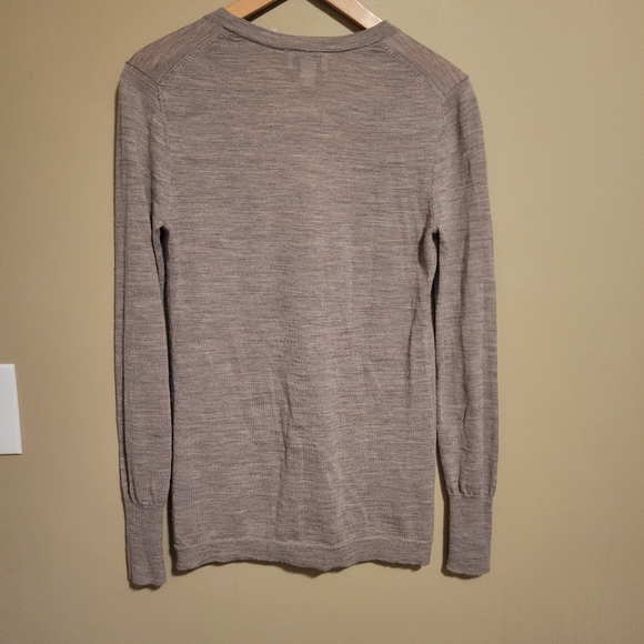 Ann Taylor Loft Women's Wool Blend Brown Cardigan With Jewel Accents Size S. Goo - Picture 5 of 7